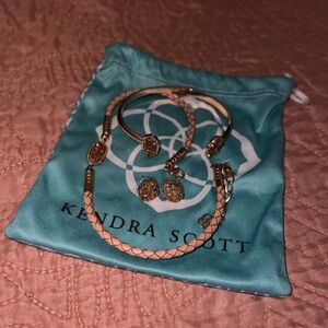 Kendra Scott Rose Gold and Peach Jewelry Set
